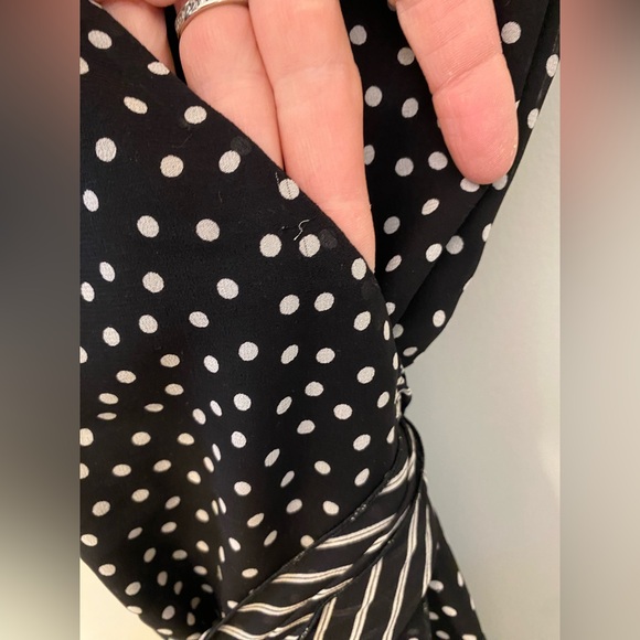 ESCADA 100% Silk Polka Dot Wrap Dress Y2K Vintage Size Eur 36 - Picture 11 of 11